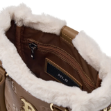  Túi Phone MLB - Classic Monogram PU Embossed Mini Boston Brown - 7ACRM0946-43CAS 