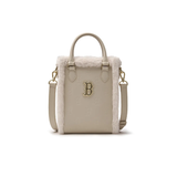  Túi Phone MLB - Classic Monogram PU Embossed Mini Boston Cream - 7ACRM0946-43BGL 