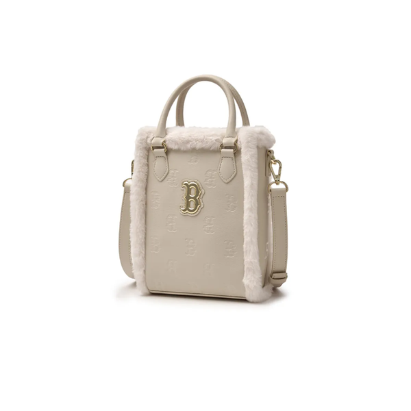 Túi Phone MLB - Classic Monogram PU Embossed Mini Boston Cream - 7ACRM0946-43BGL