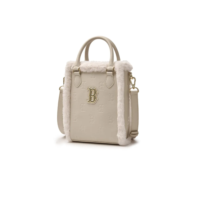  Túi Phone MLB - Classic Monogram PU Embossed Mini Boston Cream - 7ACRM0946-43BGL 