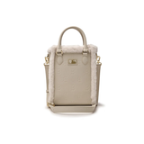  Túi Phone MLB - Classic Monogram PU Embossed Mini Boston Cream - 7ACRM0946-43BGL 