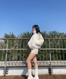  Áo Khoác Whoau [Nữ] - Reversible Dumble Jumper - WHJJE4T17F 