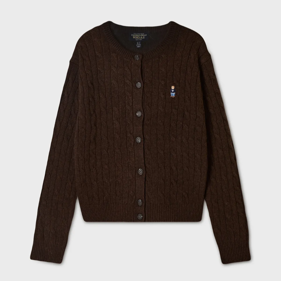  Áo Cardigan WHOAU [Nữ] - Steve Cable Cardigan - WHCKG4911F 