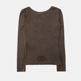  Áo Thun Dài Tay [Unisex] Badblood - [w-tee25-165] Eat Me Loose Fit Tee - Tobacco 