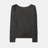  Áo Thun Dài Tay [Unisex] Badblood - [w-tee25-166] Eat Me Loose Fit Tee - Charcoal 