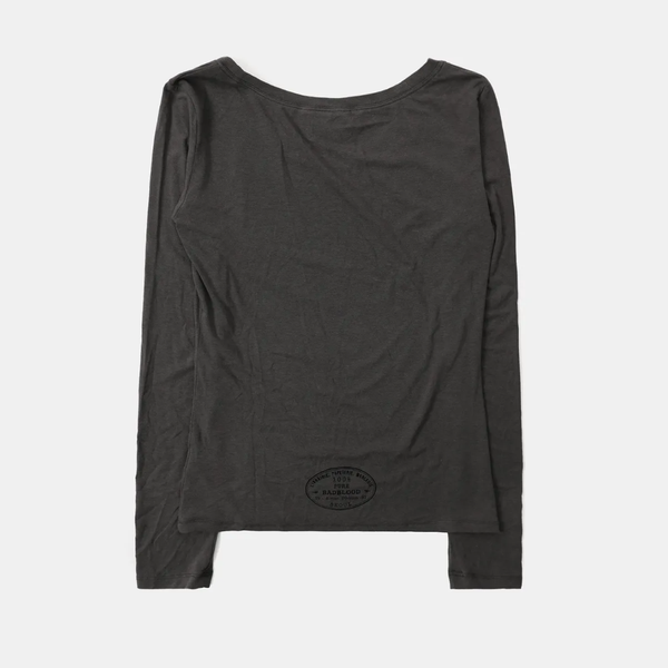 Áo Thun Dài Tay [Unisex] Badblood - [w-tee25-166] Eat Me Loose Fit Tee - Charcoal