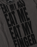 Áo Thun Dài Tay [Unisex] Badblood - [w-tee25-166] Eat Me Loose Fit Tee - Charcoal 