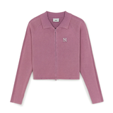  Áo Cardigan MLB [Nữ] - Basic Vintage Washed NY D.Pink - 3FKCB0554-50PKD 