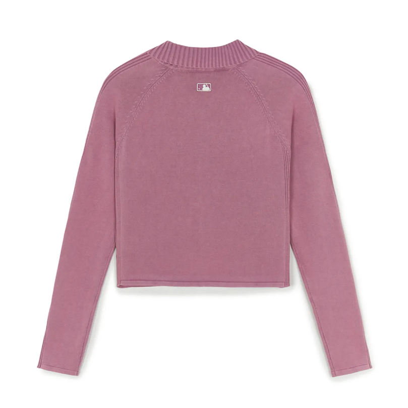  Áo Cardigan MLB [Nữ] - Basic Vintage Washed NY D.Pink - 3FKCB0554-50PKD 