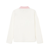  Áo Thun MLB [Nữ] - Basic Small Logo Long Sleeve Collared CLE - 3FPQB0141 