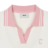  Áo Thun MLB [Nữ] - Basic Small Logo Long Sleeve Collared CLE - 3FPQB0141 