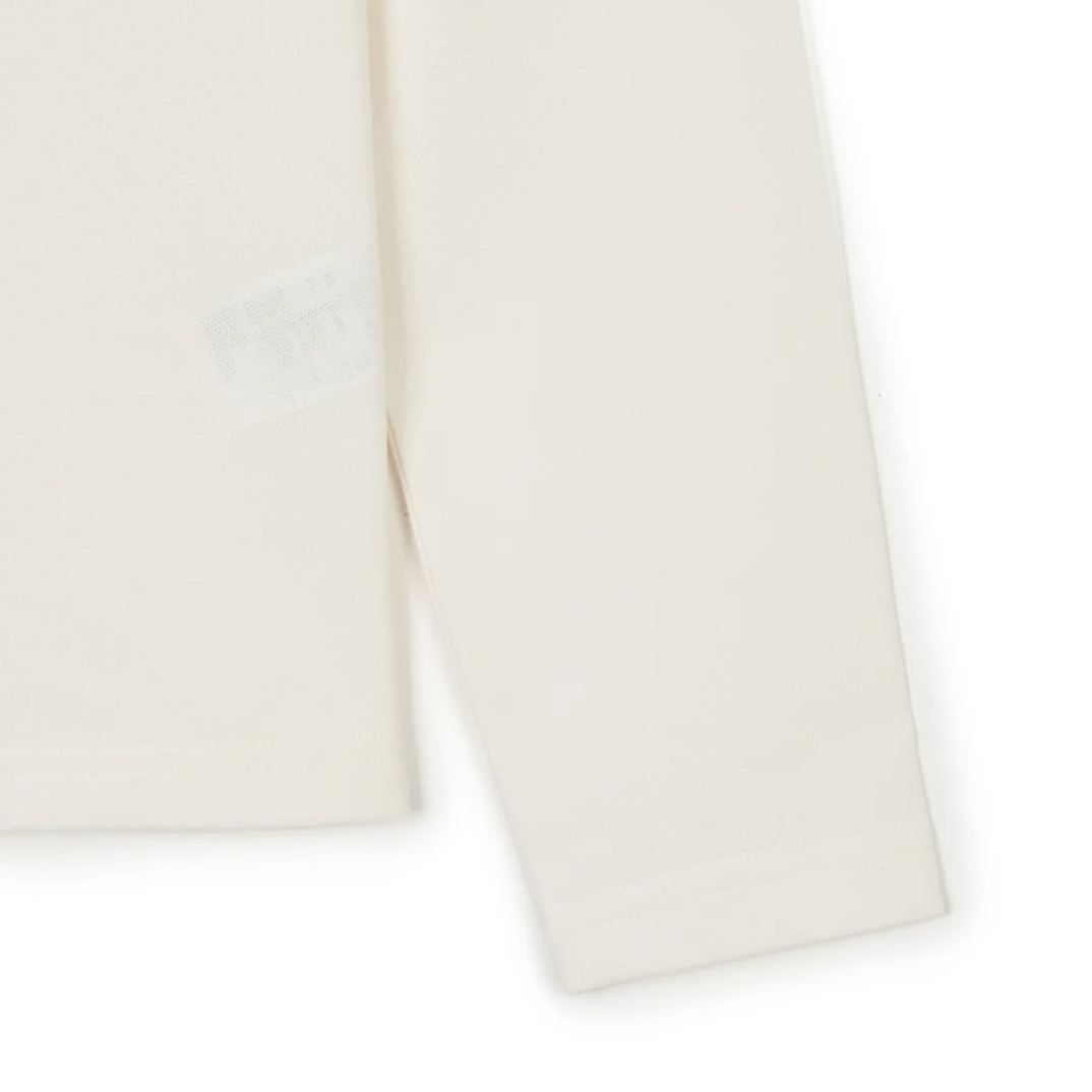 Áo Thun MLB [Nữ] - Basic Small Logo Long Sleeve Collared CLE - 3FPQB0141 