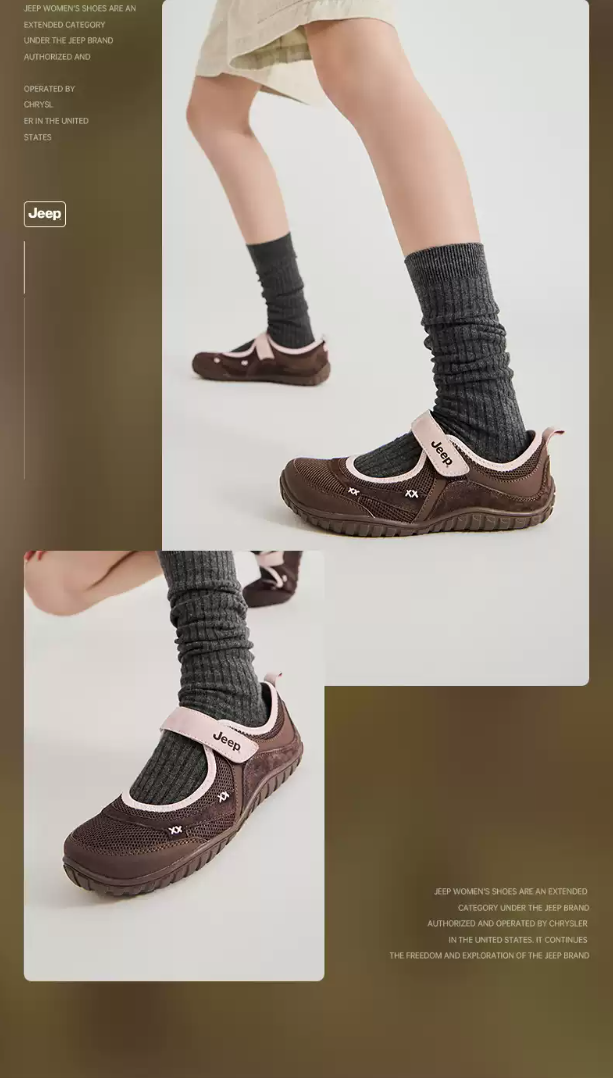  Giày Jeep Mary Jane - [Nữ] French Classic Brown - P661W13363 