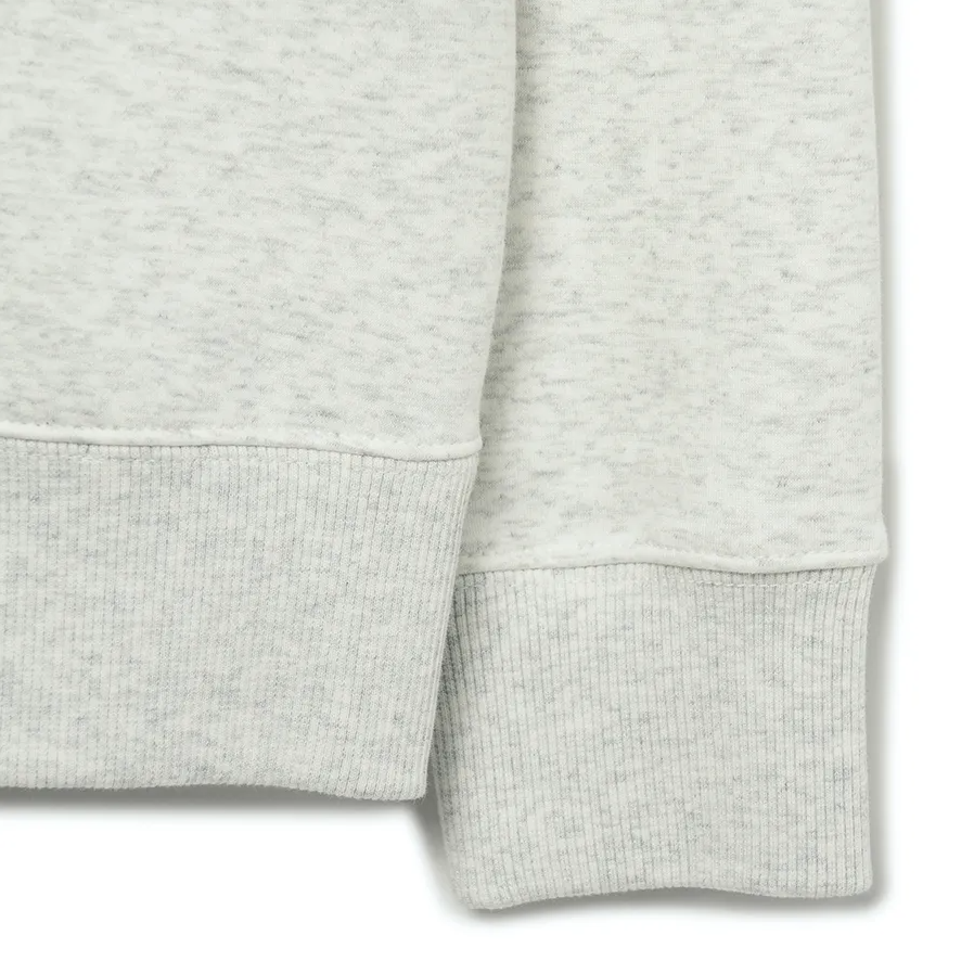  Áo Sweater MLB [Unisex] - Basic Small Logo Half-Zip Fleece-Lined Oversized Gray - 3AMTB1536-43MGL 