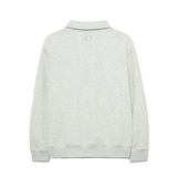  Áo Sweater MLB [Unisex] - Basic Small Logo Half-Zip Fleece-Lined Oversized Gray - 3AMTB1536-43MGL 