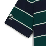  Áo Polo MLB [Unisex] - Varsity Stripe Oversized Collared NY Green - 3APQV0253-50GND 