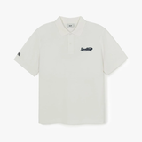  Áo Polo MLB [Unisex] - Varsity Small Cursive Oversized Collared NY - 3APQV0163 