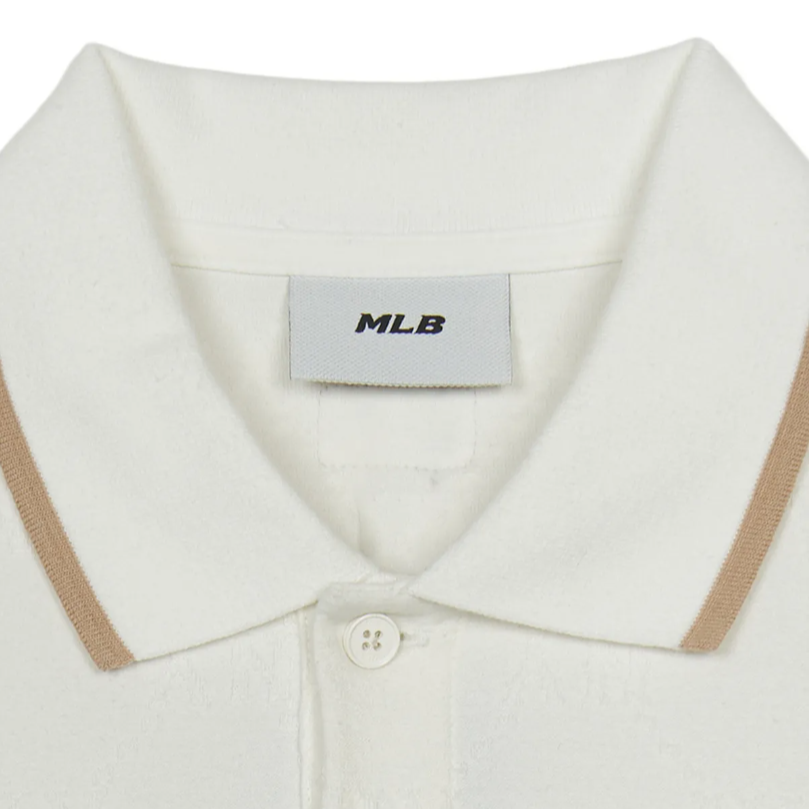 Áo Polo MLB [Unisex] - Diamond Monogram Jacquard Collar NY - 3APQM0253 