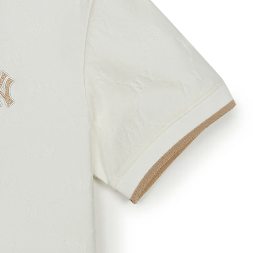  Áo Polo MLB [Unisex] - Diamond Monogram Jacquard Collar NY - 3APQM0253 
