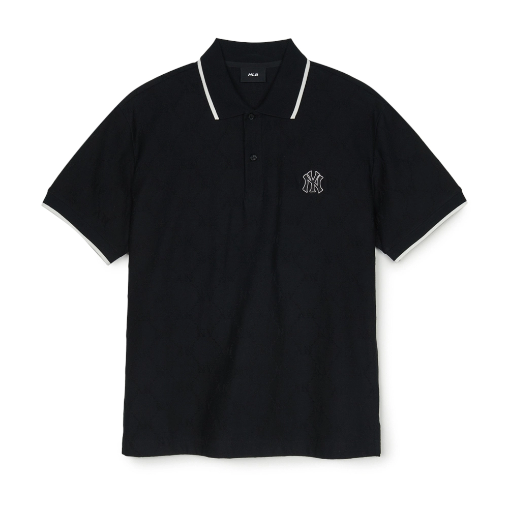  Áo Polo MLB [Unisex] - Diamond Monogram Jacquard Collar NY - 3APQM0253 