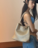  Túi EcoDay - Medium Woven Bag Champagne 