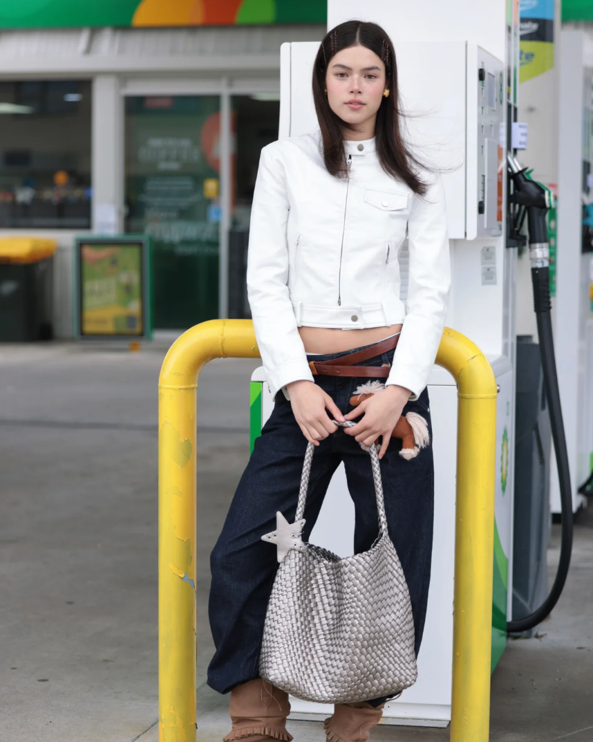  Túi EcoDay - Large Woven Bag Silver 