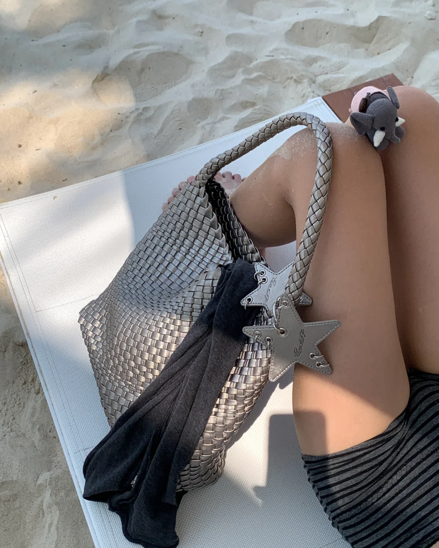  [Pre-order] Túi EcoDay - Medium Woven Bag Silver 