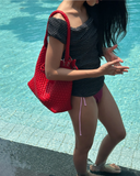  Túi EcoDay - Medium Woven Bag Red 