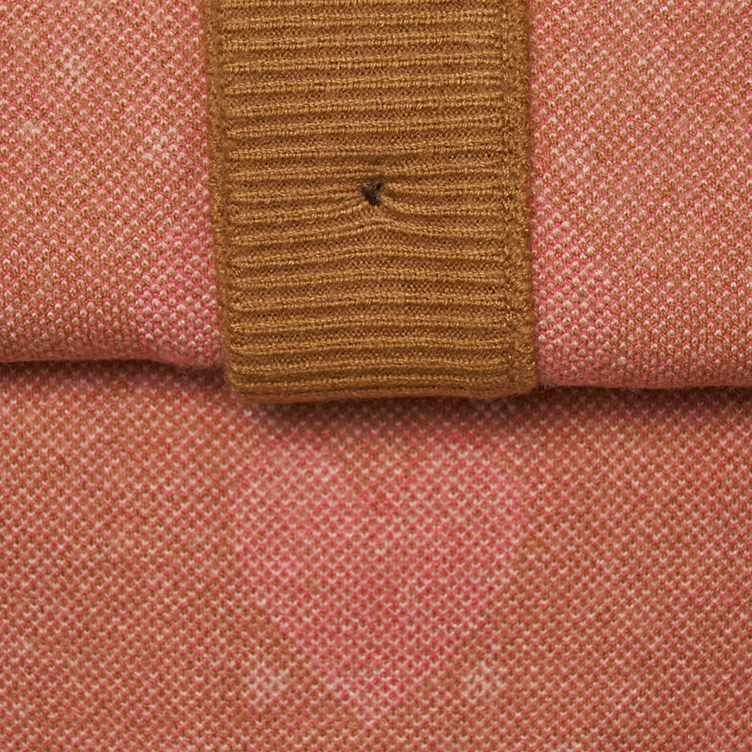  Áo Cardigan Crop MLB [Nữ] - Heart All-Over NY Camel - 3FKCH0234-43CAS 