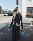  Túi Xách MLB Korea - Dia Mono Megalogo Denim Cargo Bag NY Yankees Indigo - 3ABQM134N-50INS 