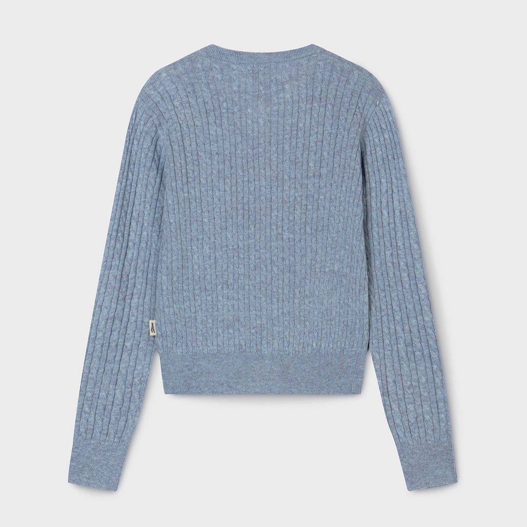  Áo Cardigan WHOAU [Nữ] - Steve High Gauge Wool Cable - WHCKG1215F 