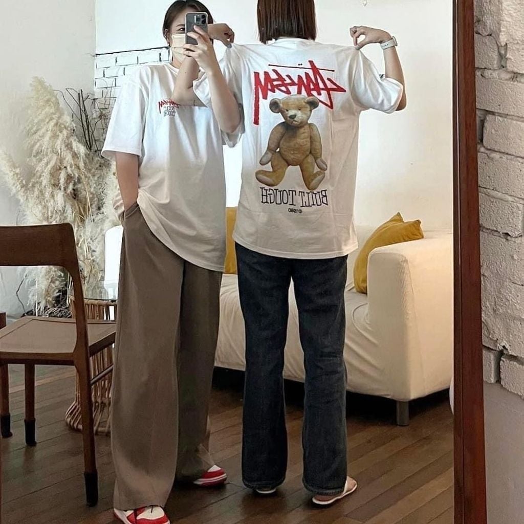  Áo Stussy [Unisex] - Built Tough Bear - White 