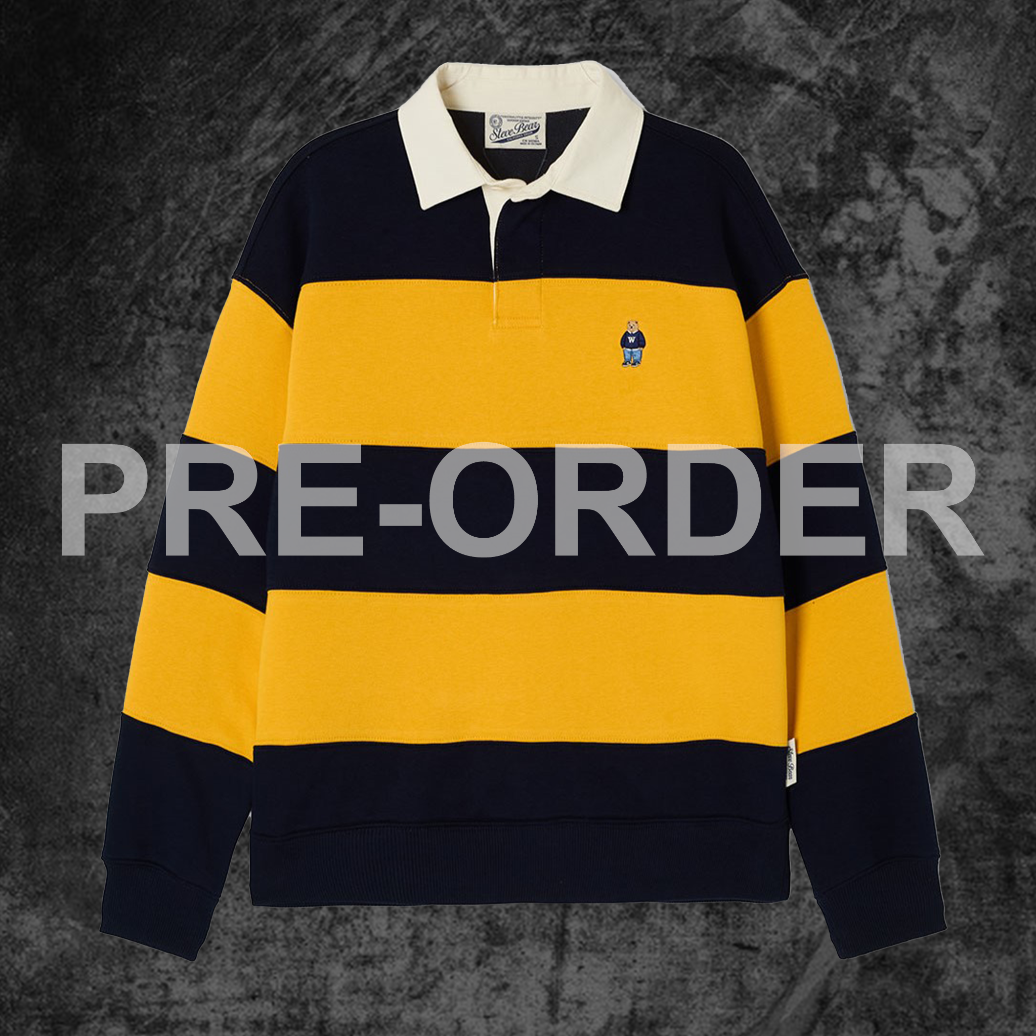  Áo Sweater WHOAU - Steve Rugby Sweatshirt Yellow - WHMAF4922U 