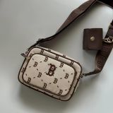  Túi MLB Diamond Monogram Camera Bag Boston Red Sox Brown - 7ACRMDH5N-43BRS 