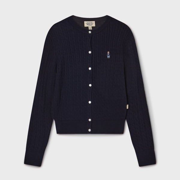  Áo Cardigan WHOAU [Nữ] - Steve High Gauge Wool Cable - WHCKG2325F 