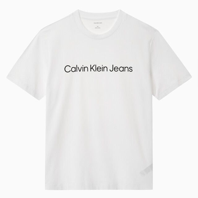  Áo Thun CALVIN KLEIN [Unisex] - Playera Logo Hombre Azul - 4RAB810 