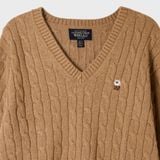  Áo Len Whoau - Steve Cable V-neck Pullover - WHKAG4922F 