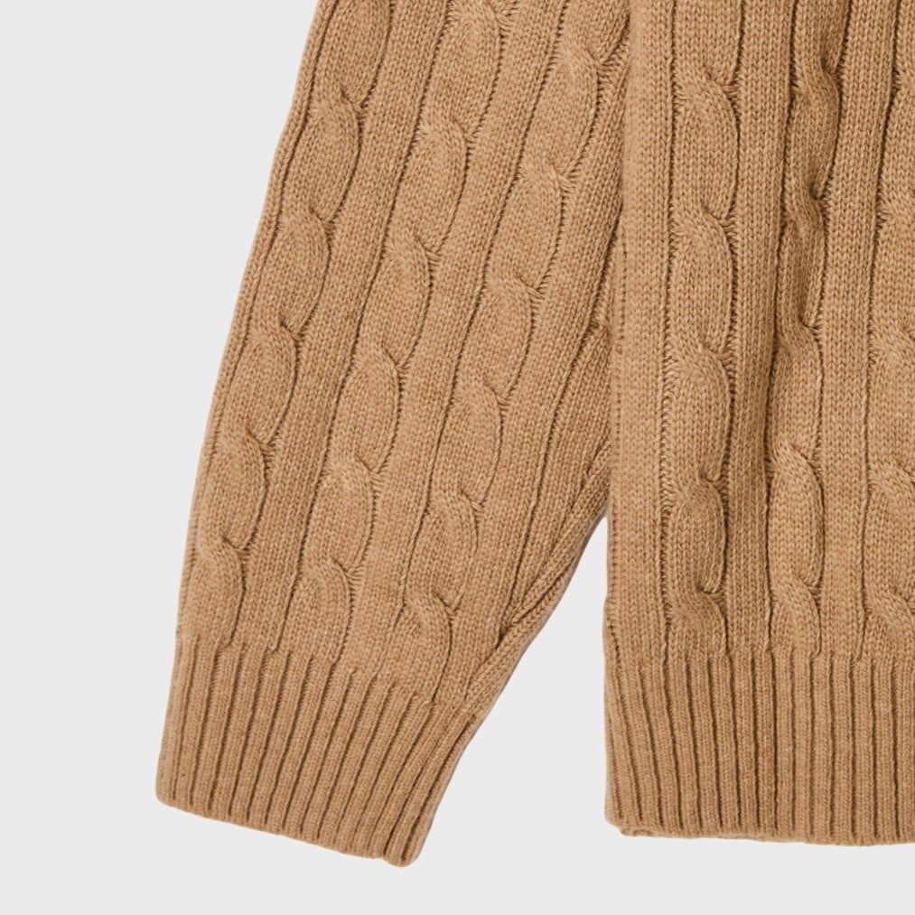  Áo Len Whoau - Steve Cable V-neck Pullover - WHKAG4922F 