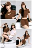  Nón MLB Korea - Signature Unstructured - 3ACPB245N-46BRN 