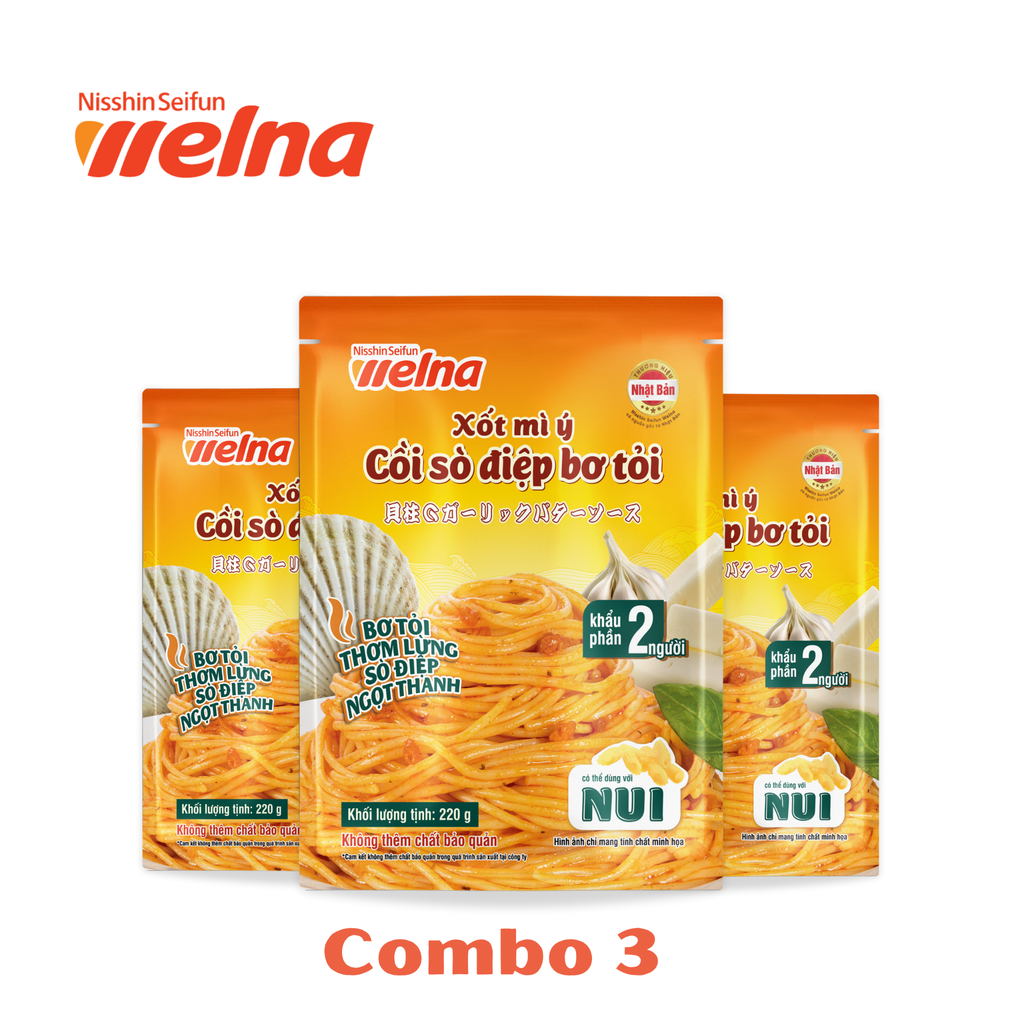 Xốt Mì Ý Cồi Sò Điệp Bơ Tỏi 220G