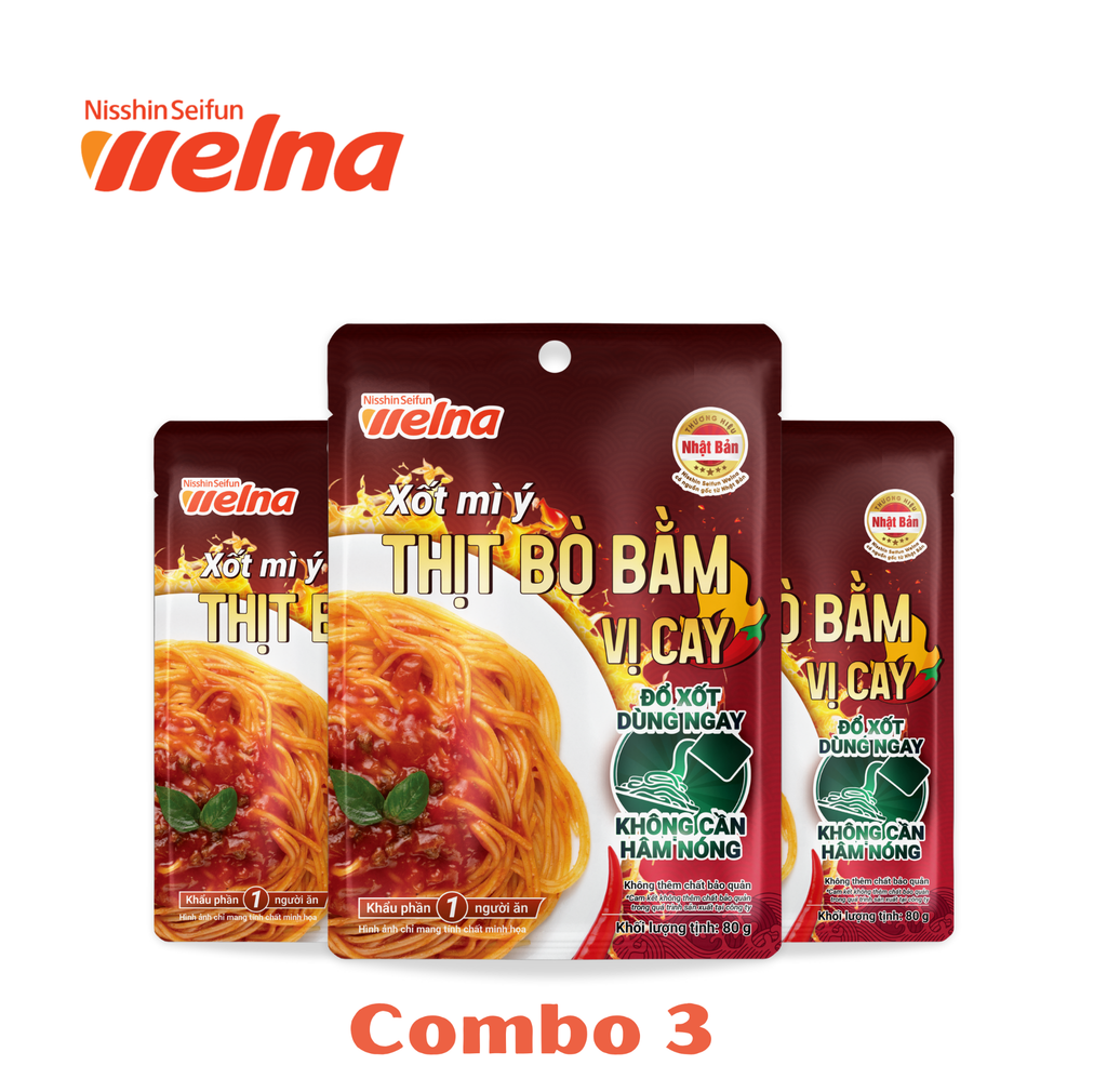 Xốt Mì Ý Thịt Bò Bằm Vị Cay 80G