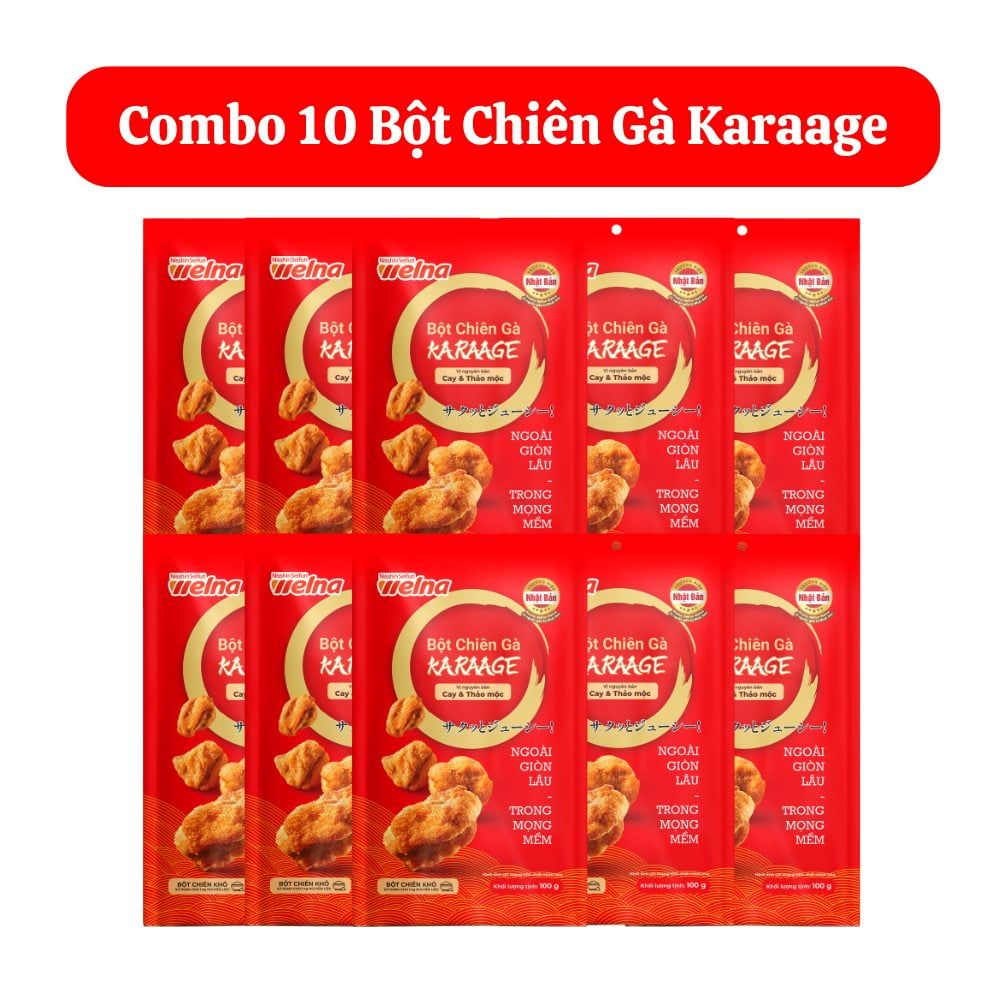 Combo 10 Gói Bột Chiên Gà Karaage 100g