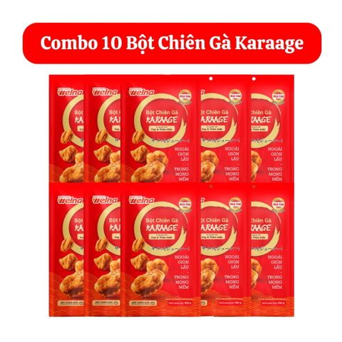  Combo 10 Gói Bột Chiên Gà Karaage 100g 