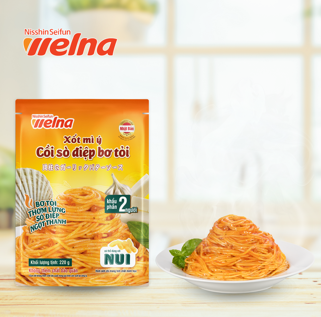 Xốt Mì Ý Cồi Sò Điệp Bơ Tỏi 220G