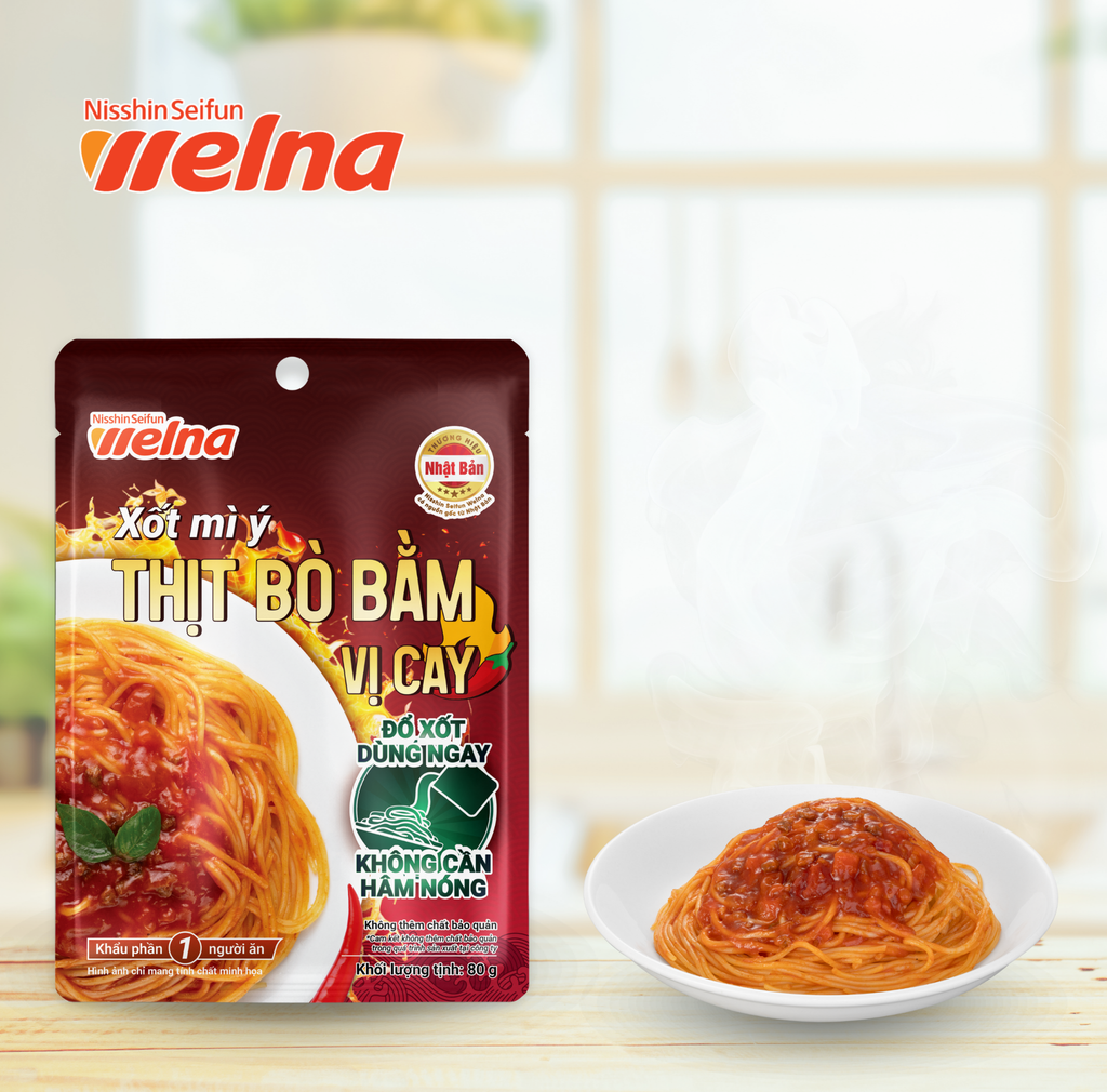 Xốt Mì Ý Thịt Bò Bằm Vị Cay 80G