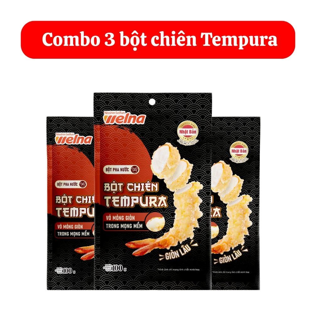 Combo 3 Gói Bột Chiên Tempura 100g