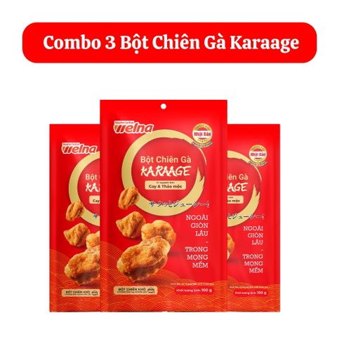  Combo 3 Gói Bột Chiên Gà Karaage 100g 