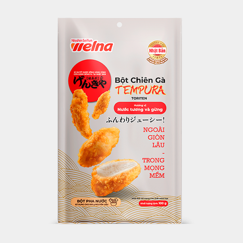  Combo 3 Gói Bột Chiên Gà Tempura Hương Vị Nước Tương và Gừng 100g 