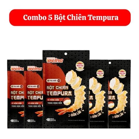  Combo 5 Gói Bột Chiên Tempura 100g 