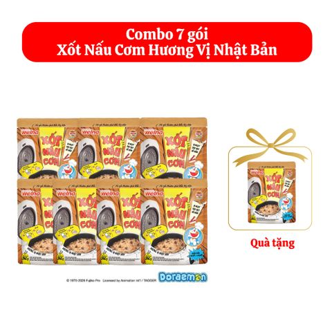  [Tặng 1 Gói] Combo 7 Gói Xốt Nấu Cơm Vị Ngọt Thịt Heo Và Nấm Nisshin Seifun Welna 